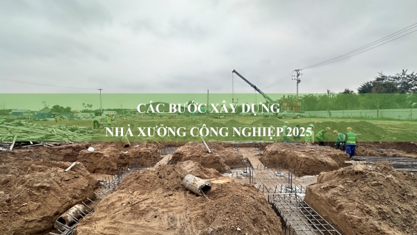 Các bước xây dựng nhà xưởng công nghiệp 2025| Quy trình & Báo giá chi tiết